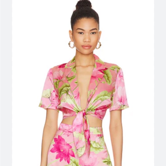 NWT Rococo Sand Rue silk top medium - Picture 1 of 5